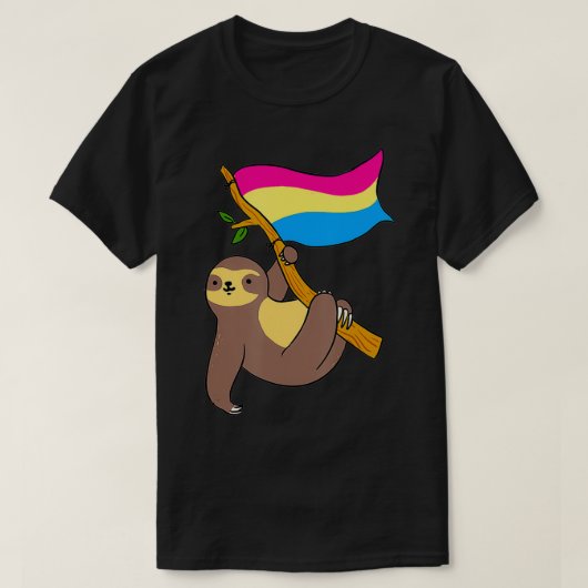 Pan Pride Sloth Panseual T-Shirt (Design vorne)