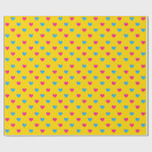 Pan Pride Small Hearvenwrapping Paper Geschenkpapier (Flach)