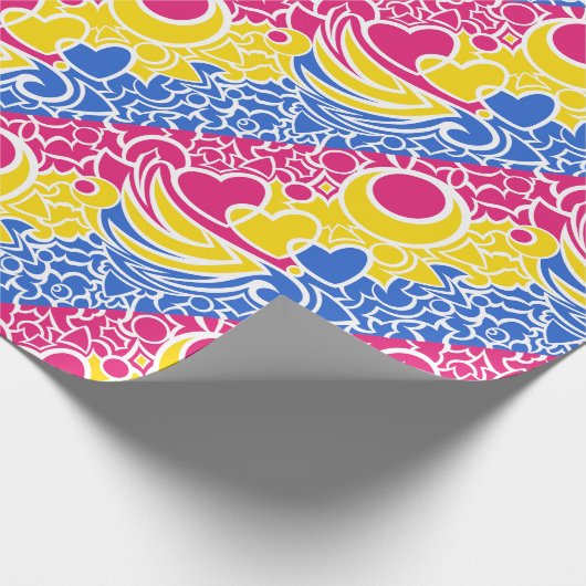 Pan Pride Squiggles Geschenkpapier (Ecke)