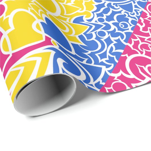Pan Pride Squiggles Geschenkpapier (Rolleneckpunkt)