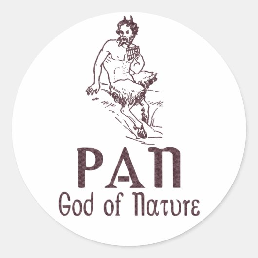 Pan Runder Aufkleber (Vorderseite)