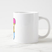 Pan-Stolz-Flagge Chai Jumbo-Tasse (Rechts)