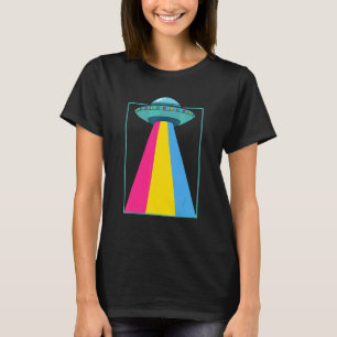 Pan UFO-Entführung Pansexueller Stolz Regenbogen L T-Shirt