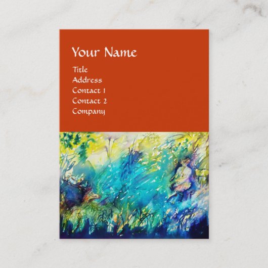 PAN UND DEE, orange Visitenkarte (Vorderseite)