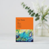 PAN UND DEE, orange Visitenkarte (Stehend Vorderseite)