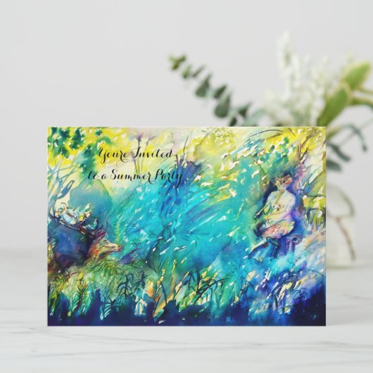 PAN UND DEINE Summer Party Einladung (Stehend Vorderseite)
