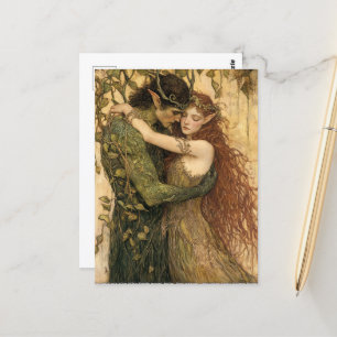 Pan und Fairy Postkarte