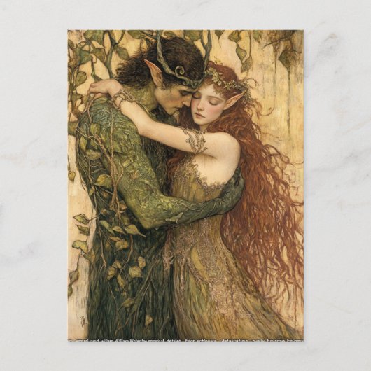 Pan und Fairy Postkarte (Vorderseite)