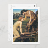 Pan und Psyche - Edward Burne-Jones Postkarte (Vorne/Hinten)