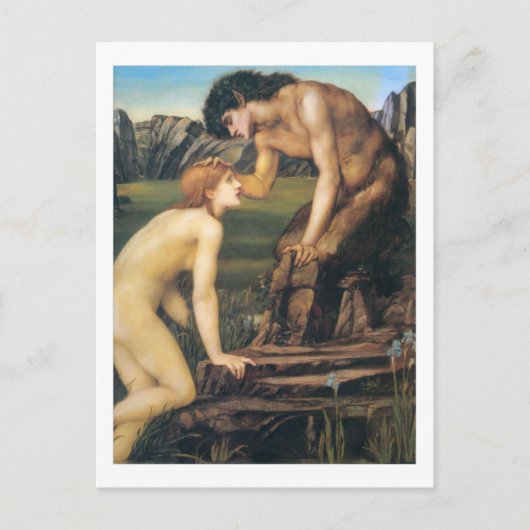Pan und Psyche - Edward Burne-Jones Postkarte (Vorderseite)
