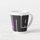 Pana Black & Lila Latte Tasse (Rechte Ecke)