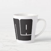 Pana Black & Lila Latte Tasse (Rechts)