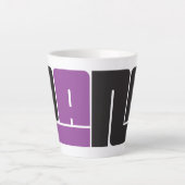 Pana Black & Lila Latte Tasse (Vorderseite)