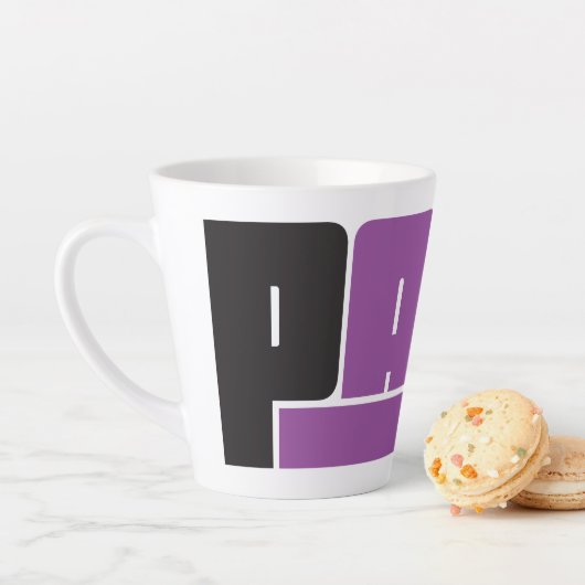 Pana Black & Lila Latte Tasse (Beispiel)