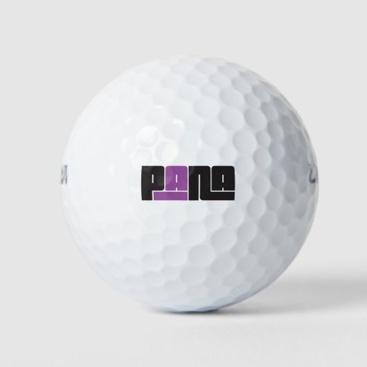 Pana Black und Lila Golfball (Vorderseite)
