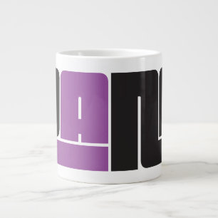 Pana Black und Lila Jumbo-Tasse