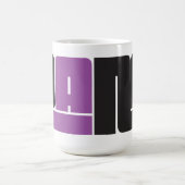Pana Black und Lila Kaffeetasse (Mittel)