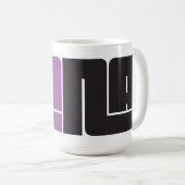 Pana Black und Lila Kaffeetasse (VorderseiteRechts)