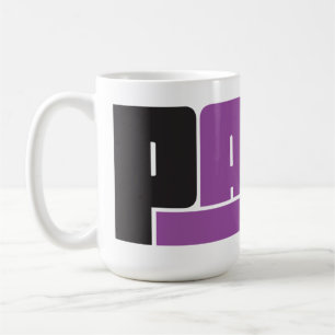 Pana Black und Lila Kaffeetasse