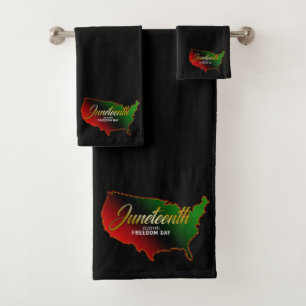Panafrikanisch, 19. Juni Badhandtuch Set