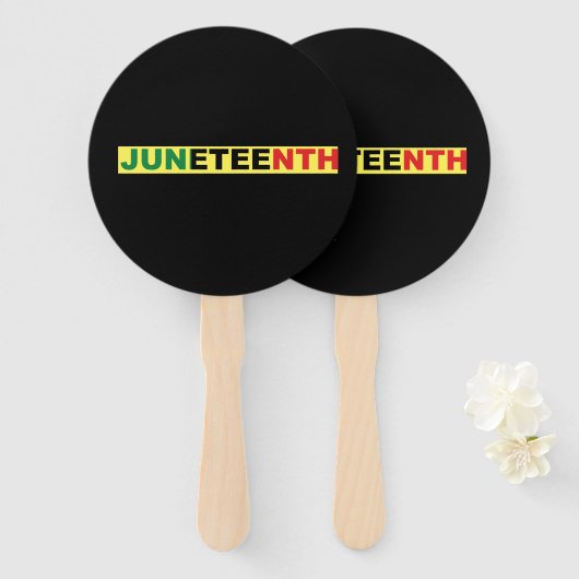 Panafrikanisch, 19. Juni Fächer (Vorne und Hinten)