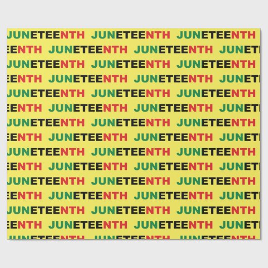 Panafrikanisch, 19. Juni Geschenkpapier (Flach)