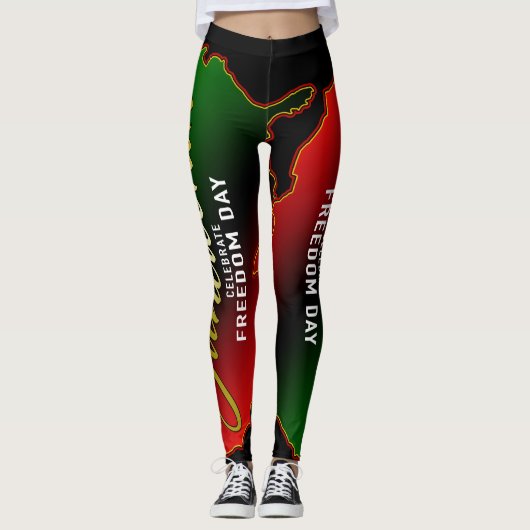 Panafrikanisch, 19. Juni Leggings (Vorderseite)