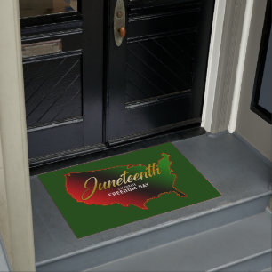 Panafrikanisch, Juneteenth Doormat Fußmatte