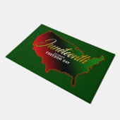 Panafrikanisch, Juneteenth Doormat Fußmatte (Schrägansicht)