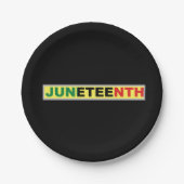 Panafrikanische, 19. klassische Runde Pappteller (Vorderseite)