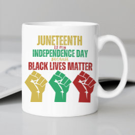 Panafrikanische Faust-Tasse der Juneteste Kaffeetasse