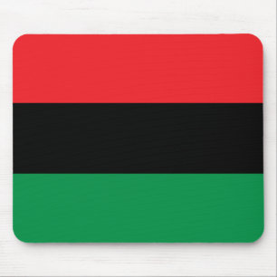 Panafrikanische Flagge, Afroamerikanische schwarze Mousepad
