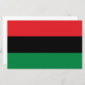 Panafrikanische Flagge Briefpapier (Vorne/Hinten)