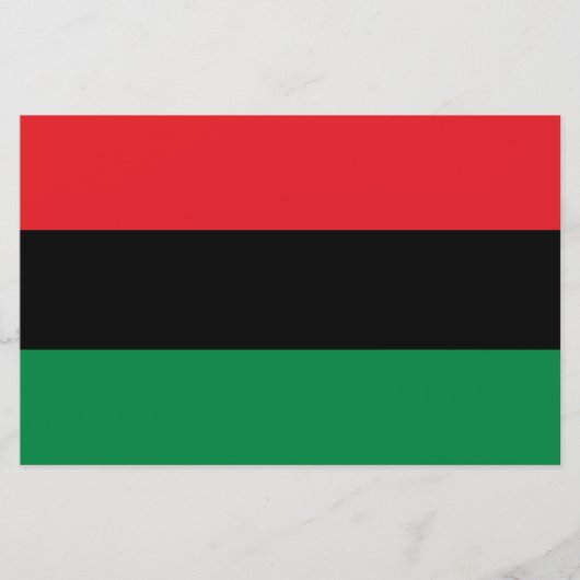 Panafrikanische Flagge Briefpapier (Vorderseite)