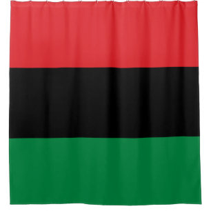 Panafrikanische Flagge Duschvorhang