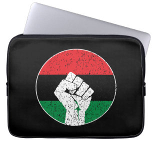 Panafrikanische Flagge Faust, Afroamerikanische Sc Laptopschutzhülle