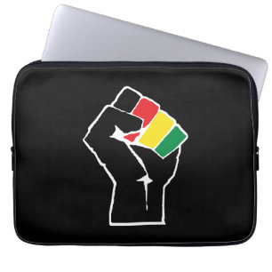 Panafrikanische Flagge Faust, Afroamerikanische Sc Laptopschutzhülle