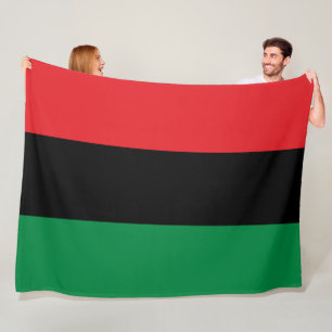 Panafrikanische Flagge Fleecedecke