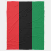 Panafrikanische Flagge Fleecedecke (Vorderseite)