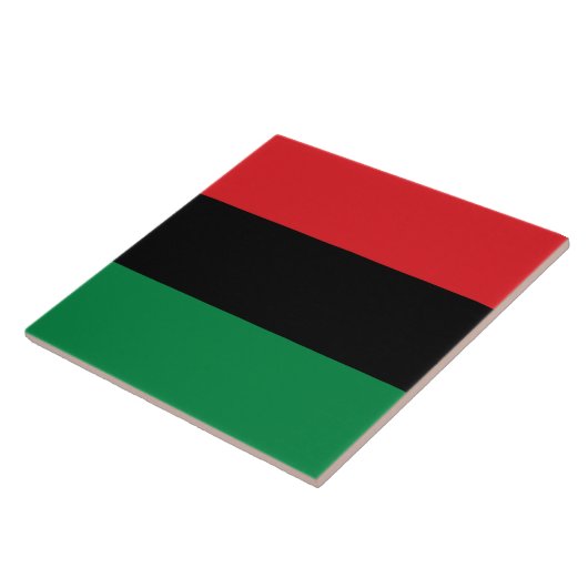 Panafrikanische Flagge Fliese (Seite)