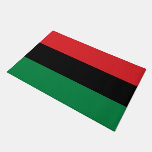 Panafrikanische Flagge Fußmatte (Schrägansicht)