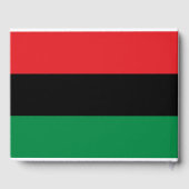 Panafrikanische Flagge Gästebuch (Rückseite)