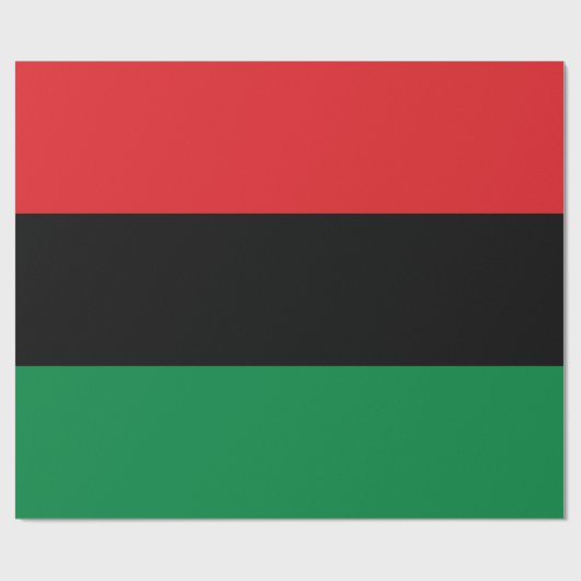Panafrikanische Flagge Geschenkpapier (Flach)