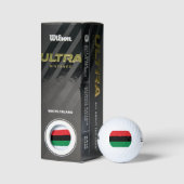 Panafrikanische Flagge Golfball (Verpackungen)