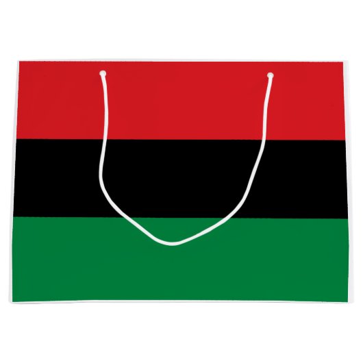 Panafrikanische Flagge Große Geschenktüte (Vorderseite)