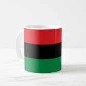 Panafrikanische Flagge Kaffeetasse (Vorderseite Links)