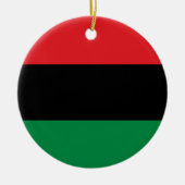 Panafrikanische Flagge Keramik Ornament (Vorne)