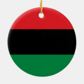 Panafrikanische Flagge Keramik Ornament (Hinten)