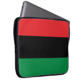 Panafrikanische Flagge Laptopschutzhülle (Vorne Rechts)