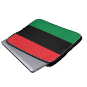 Panafrikanische Flagge Laptopschutzhülle (Vorne Knopf)